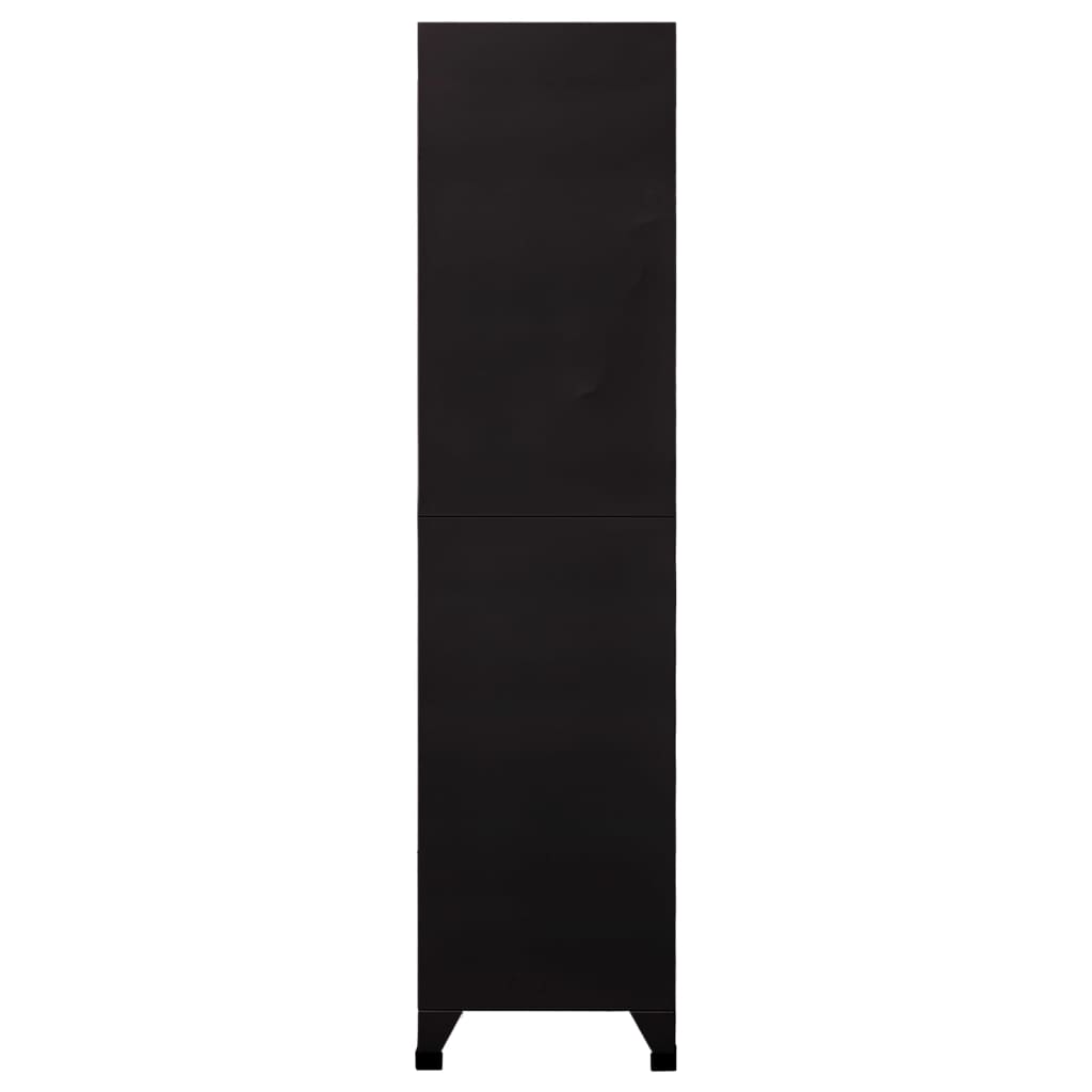 vidaXL Cacifo aço 90x45x180 cm preto