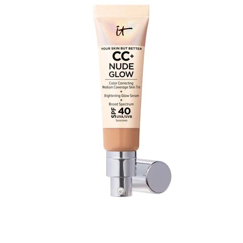 It Cosmetics|Base de Maquilhagem Cremosa It Cosmetics CC+ Nude Glow Medium Tan Spf 40 32 ml It Cosmetics|Base de Maquilhagem Cremosa It Cosmetics CC+ Nude Glow Medium Tan Spf 40 32 ml