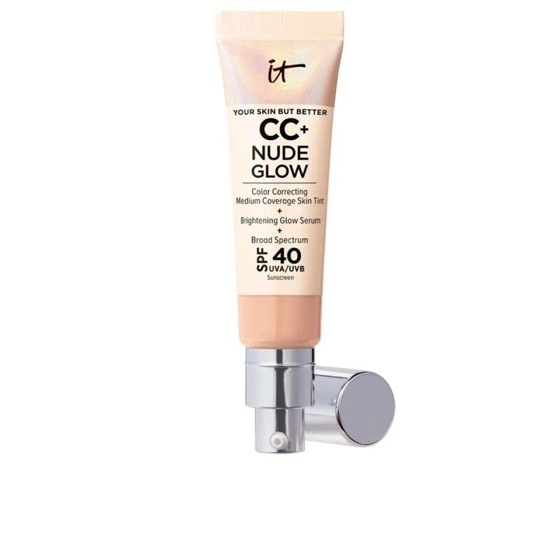 It Cosmetics|Base de Maquilhagem Cremosa It Cosmetics CC+ Nude Glow neutral medium Spf 40 32 ml It Cosmetics|Base de Maquilhagem Cremosa It Cosmetics CC+ Nude Glow neutral medium Spf 40 32 ml