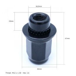 OMP|Porcas para jantes de rodas OMP OMPS09481201 M12 x 1,50 Toyota Nissan 24 Unidades