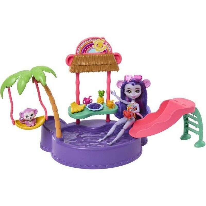 Enchantimals|Conjunto de Bonecos Enchantimals PISCINE DES SINGES Enchantimals|Conjunto de Bonecos Enchantimals PISCINE DES SINGES