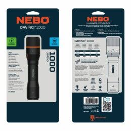 Nebo|Lanterna LED recarregável Nebo Davinci™ 1000 1000 Lm