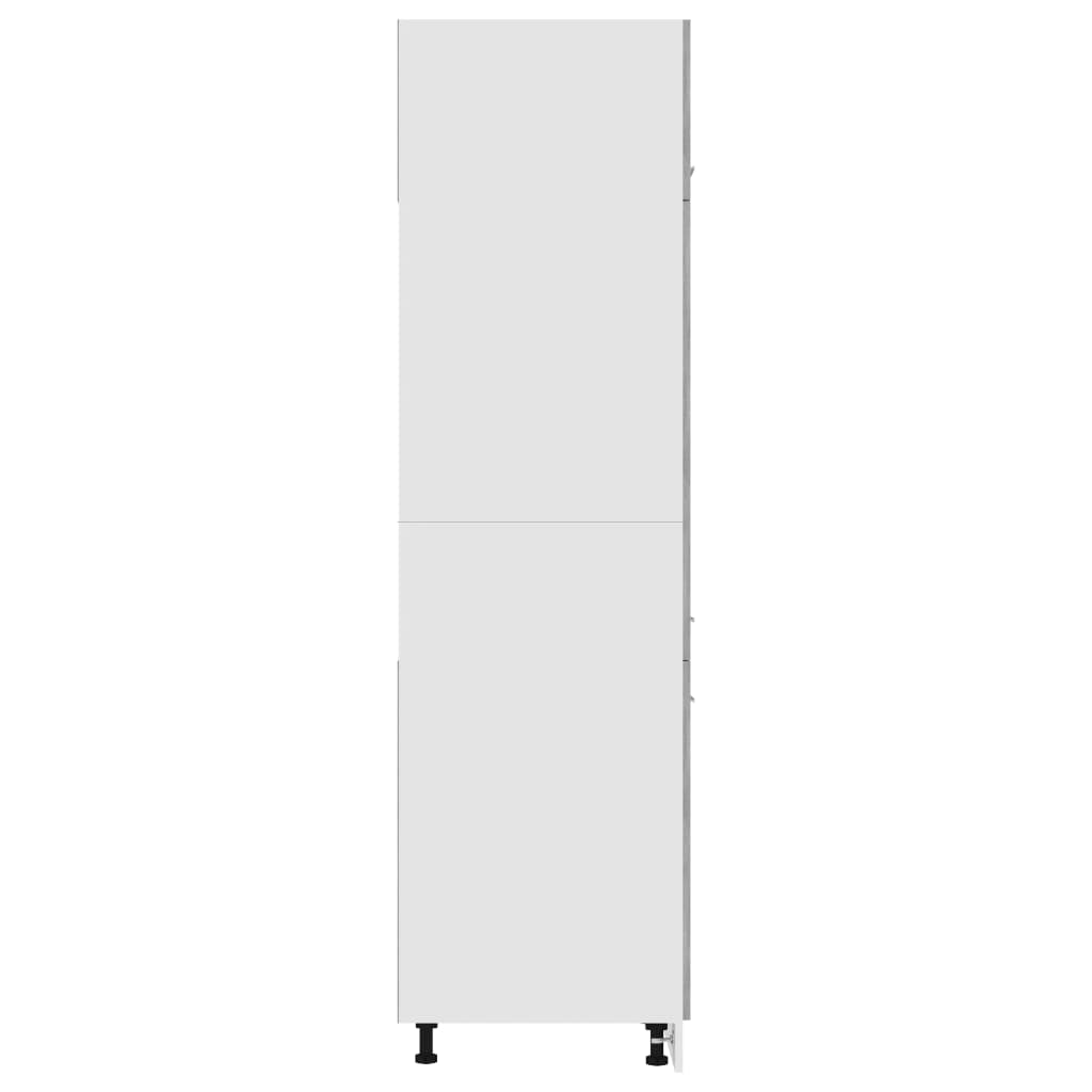 vidaXL Armário para frigorífico 60x57x207 cm contraplacado cinza