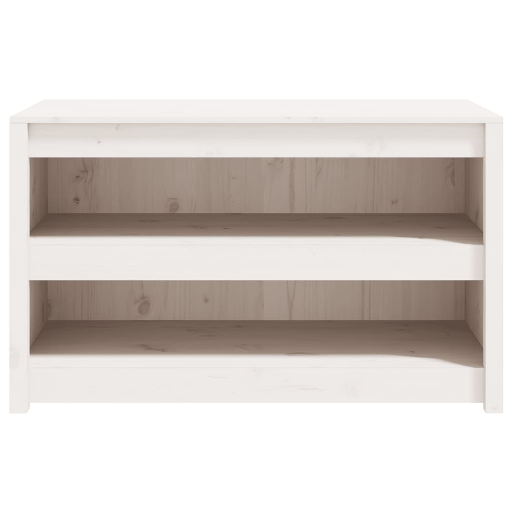 vidaXL Armário de cozinha p/ exterior 106x55x64 cm pinho maciço branco