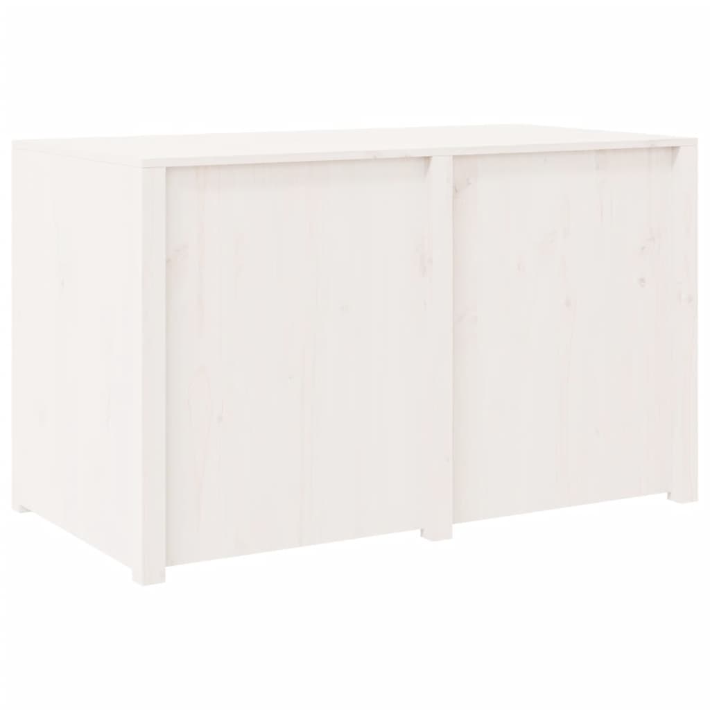 vidaXL Armário de cozinha p/ exterior 106x55x64 cm pinho maciço branco