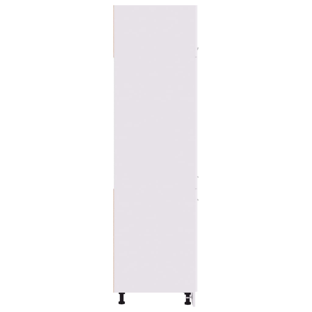 vidaXL Armário para frigorífico 60x57x207 cm contraplacado branco