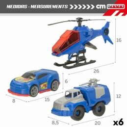 Colorbaby|Conjunto veículos Colorbaby 20 x 12 x 8,5 cm 6 Unidades 3 Peças Polícia