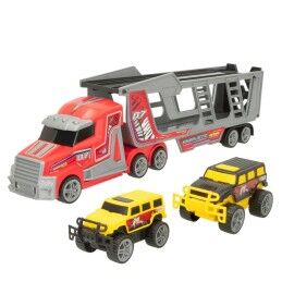 Colorbaby|Camião Porta-veículos Colorbaby 47 x 13 x 8 cm (4 Unidades) 3 Peças De fricção