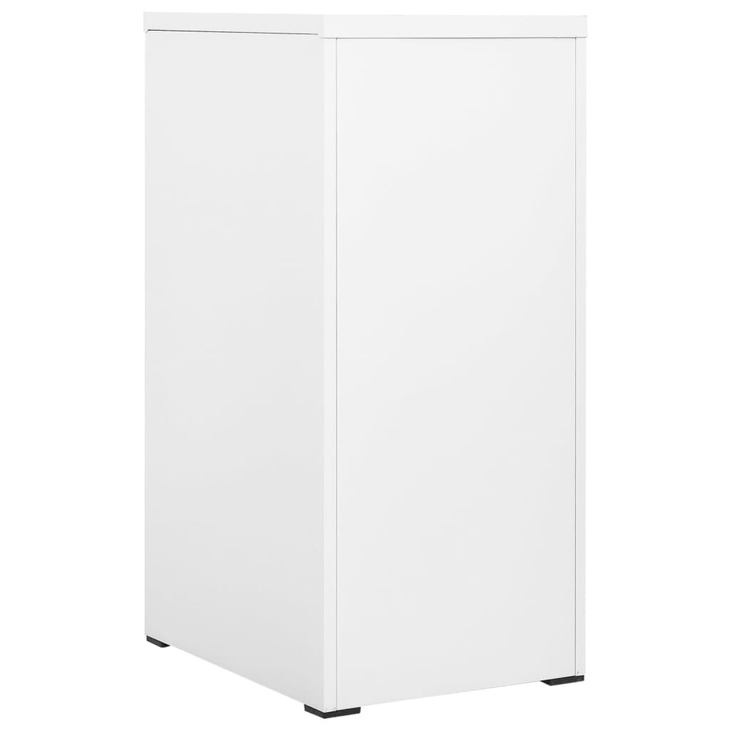 vidaXL Arquivador 46x62x102,5 cm aço branco