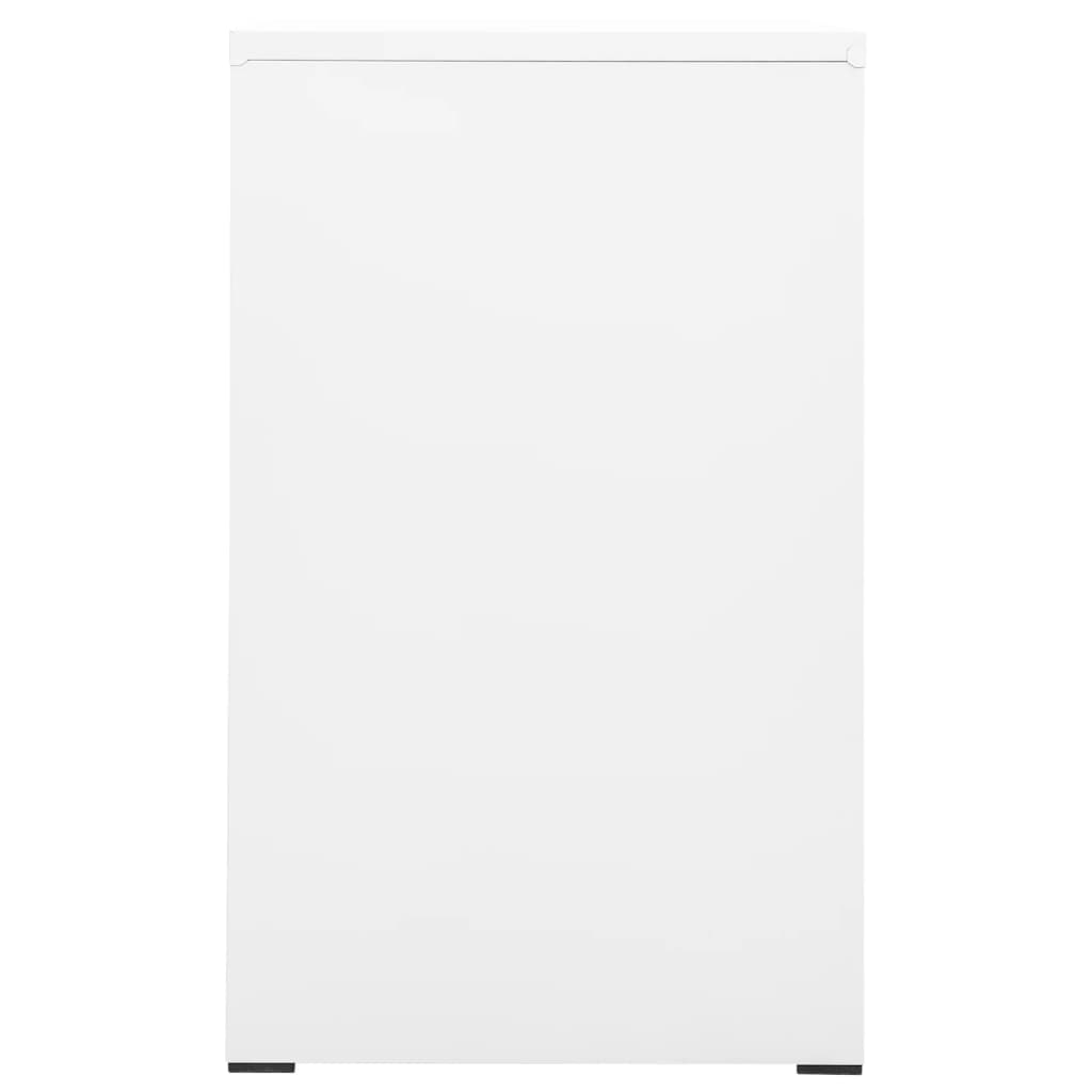 vidaXL Arquivador 46x62x102,5 cm aço branco