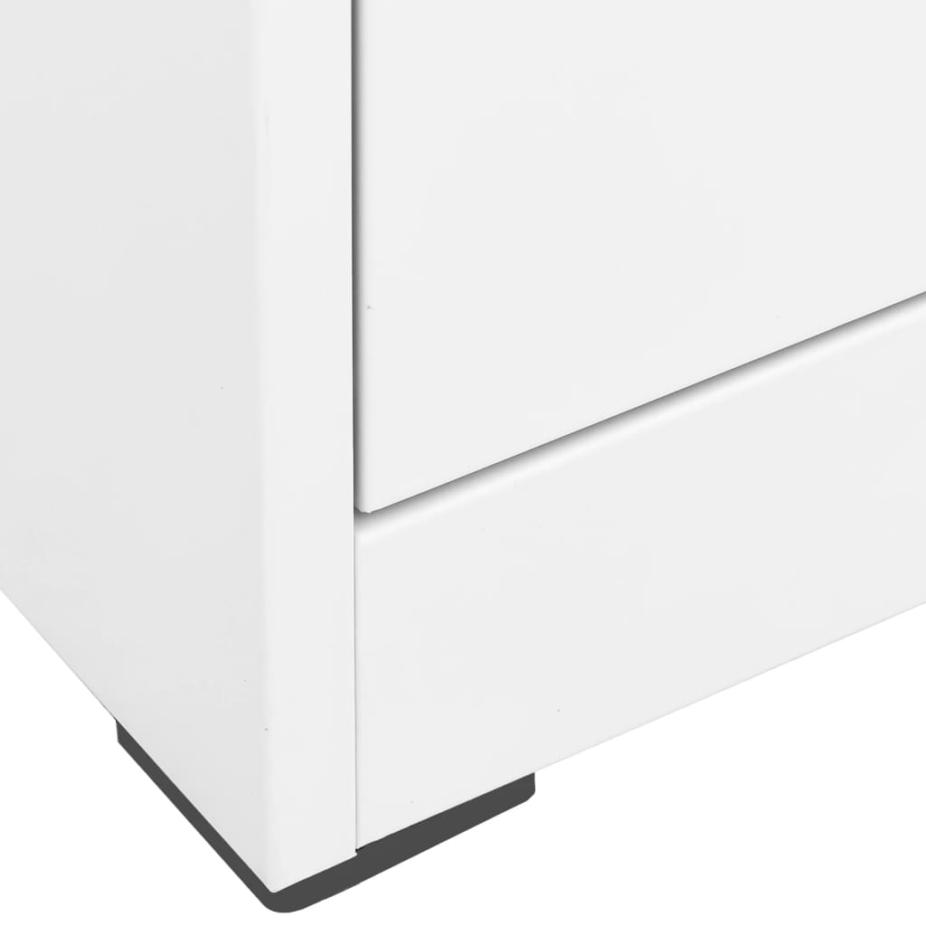 vidaXL Arquivador 46x62x102,5 cm aço branco