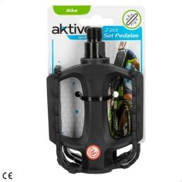 Aktive|Pedais Aktive 11 x 3 x 8 cm Bicicleta 2 Peças Preto 24 Unidades