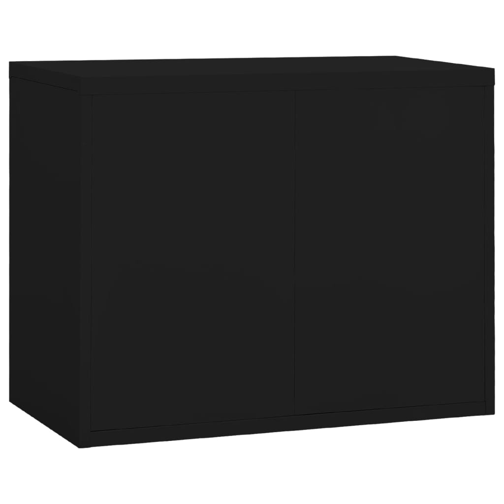 vidaXL Arquivador 90x46x72,5 cm aço preto