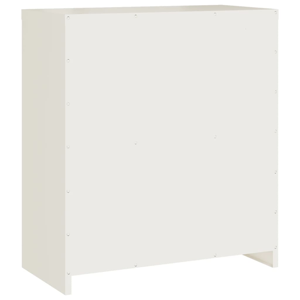 vidaXL Arquivador 79x40x90 cm aço branco