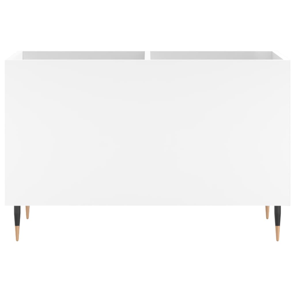 vidaXL Armário para discos 74,5x38x48 cm derivados de madeira branco