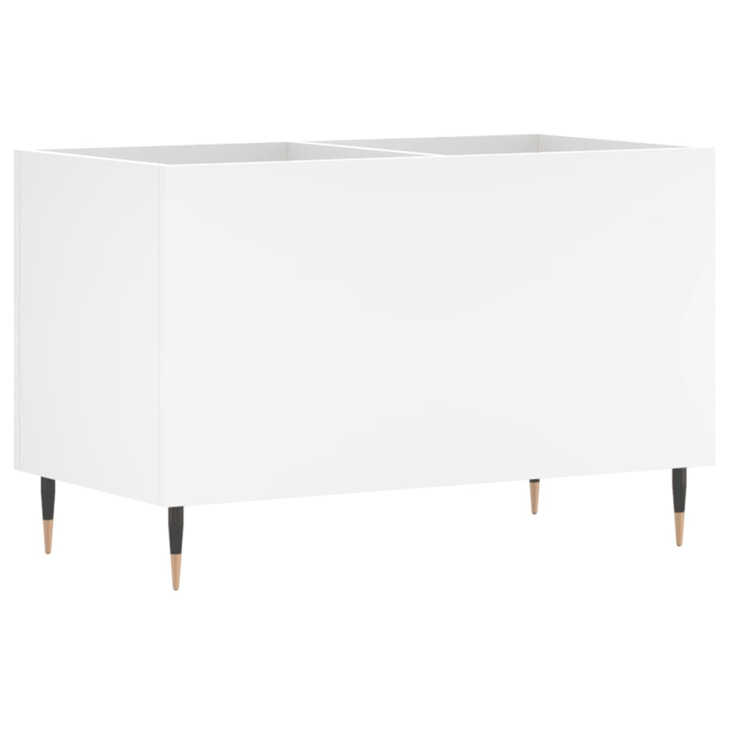 vidaXL Armário para discos 74,5x38x48 cm derivados de madeira branco