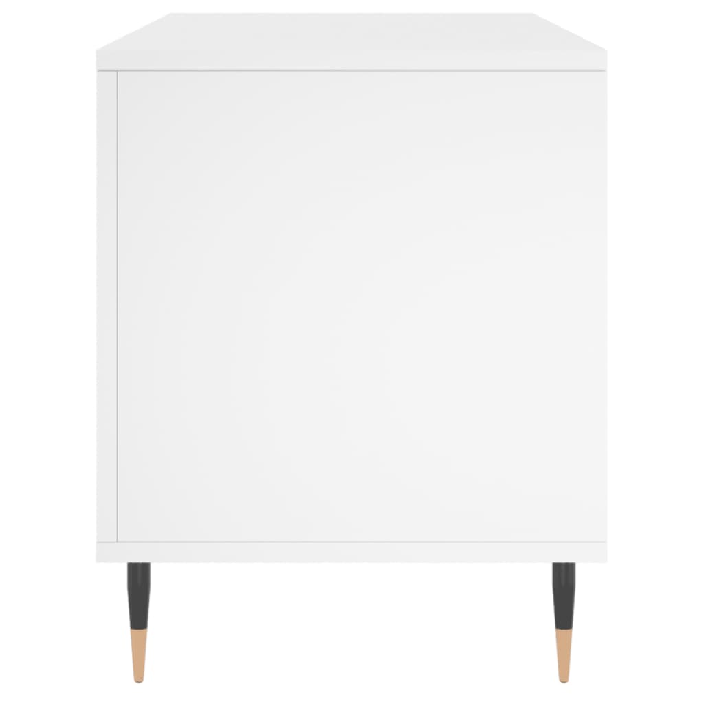 vidaXL Armário para discos 100x38x48 cm derivados de madeira branco