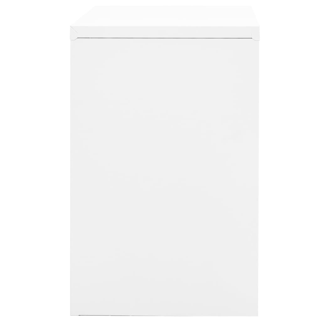 vidaXL Arquivador 90x46x72,5 cm aço branco