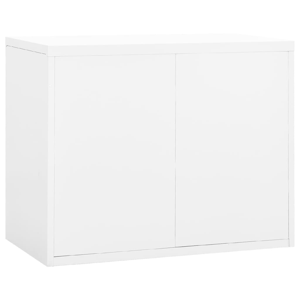 vidaXL Arquivador 90x46x72,5 cm aço branco