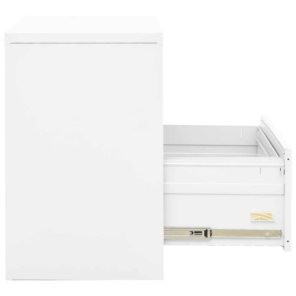 vidaXL Arquivador 90x46x72,5 cm aço branco