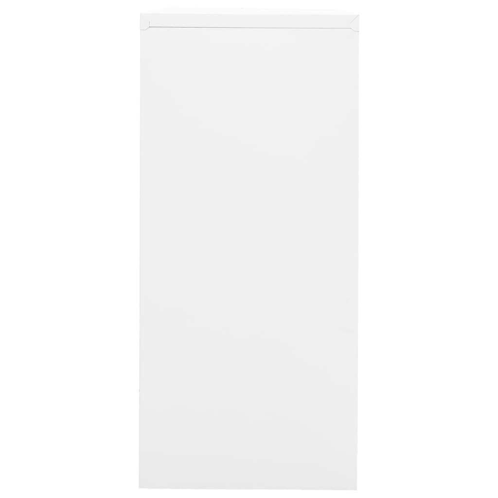 vidaXL Arquivador 90x46x103 cm aço branco