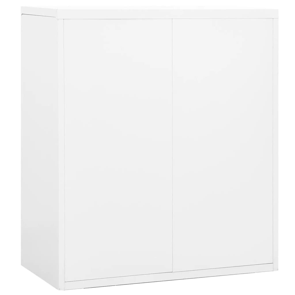 vidaXL Arquivador 90x46x103 cm aço branco