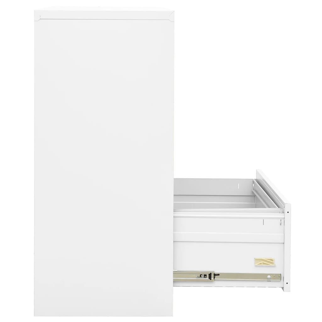 vidaXL Arquivador 90x46x103 cm aço branco