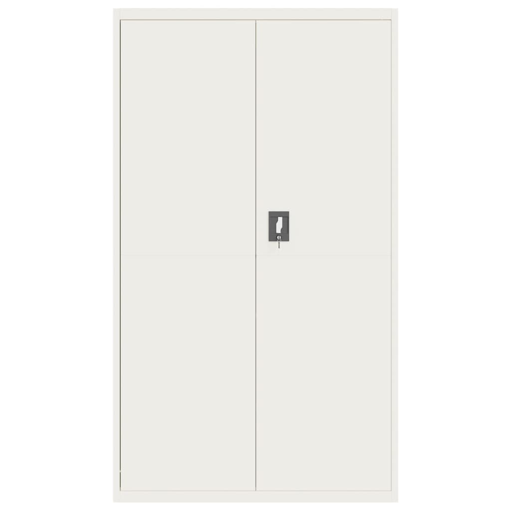 vidaXL Arquivador 105x40x180 cm aço branco