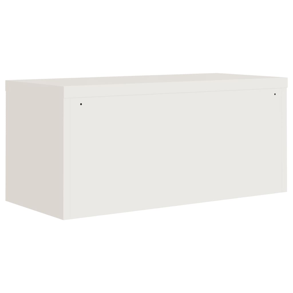 vidaXL Arquivador 90x40x40 cm aço branco