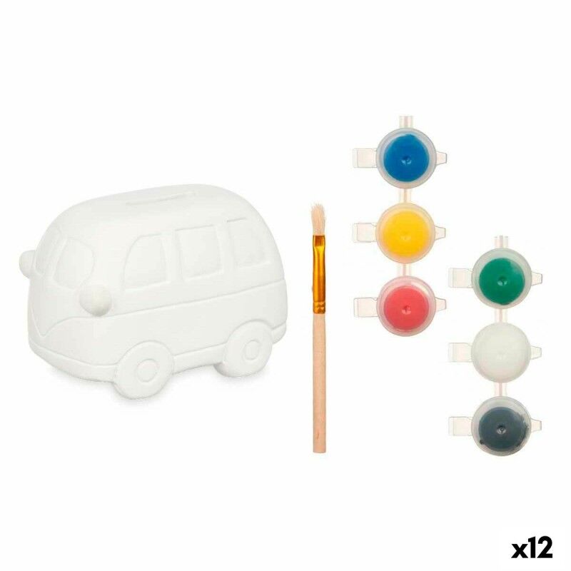Pincello|Caixa de pintura Pincello BS2207 Branco 12,4 x 8,6 x 9,9 cm Carrinha (12 Unidades)