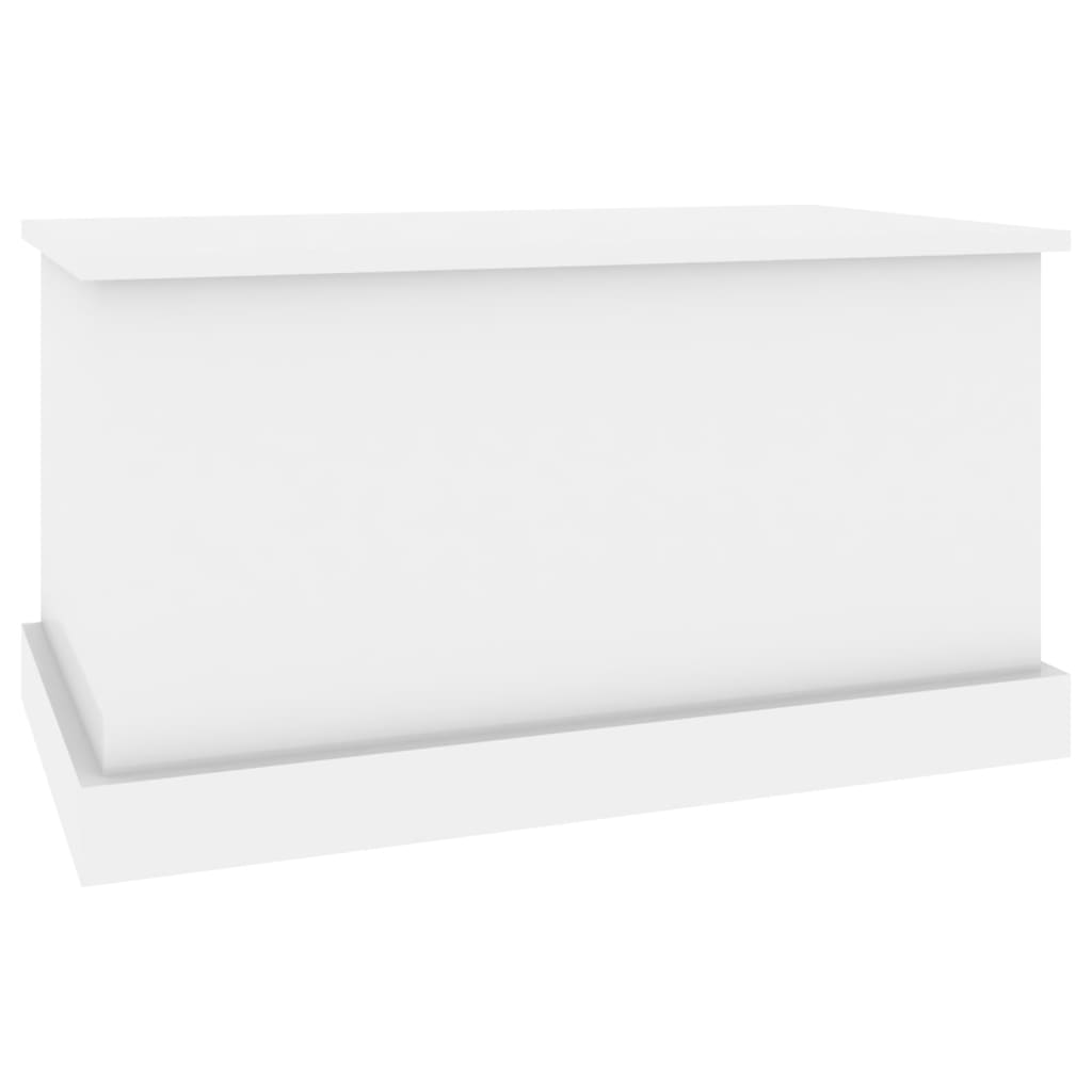 vidaXL Caixa de arrumação 70x40x38 cm deriv. madeira branco brilhante