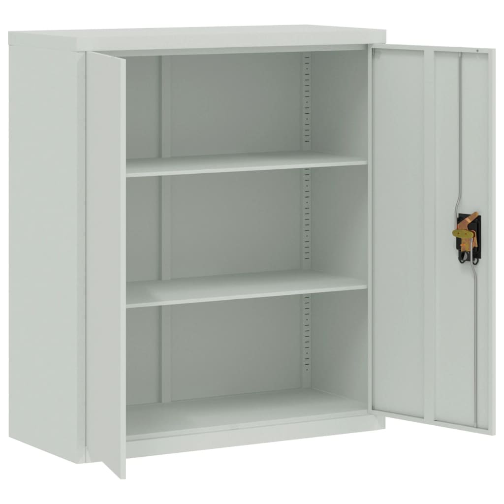 vidaXL Arquivador 90x40x105 cm aço cinzento-claro