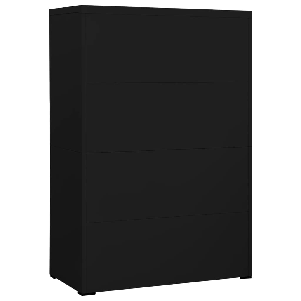 vidaXL Arquivador 90x46x134 cm aço preto