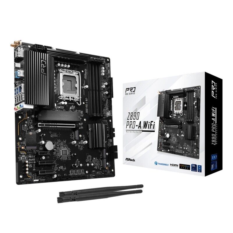 ASRock|Placa Mãe ASRock Z890 Pro-A WiFi Intel Z890 LGA 1851