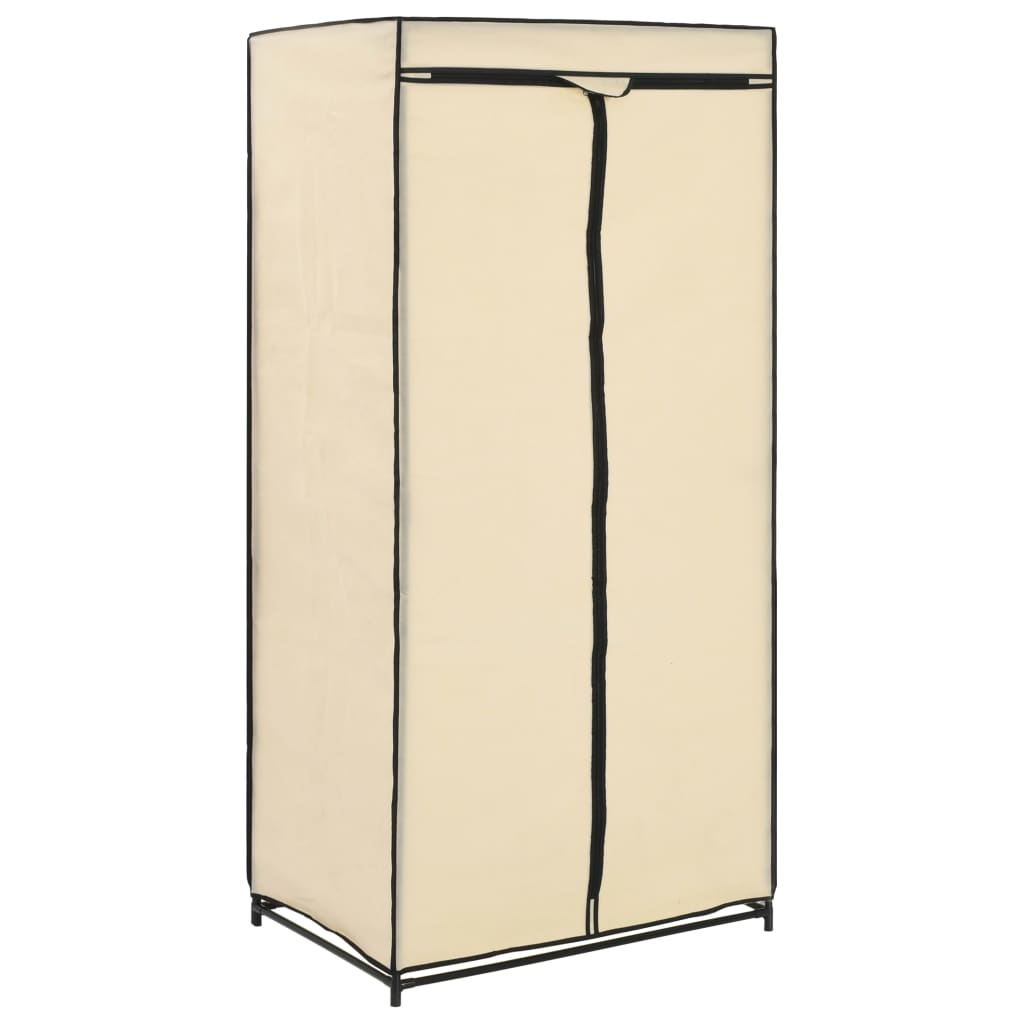 vidaXL Roupeiros 2 pcs 75x50x160 cm creme