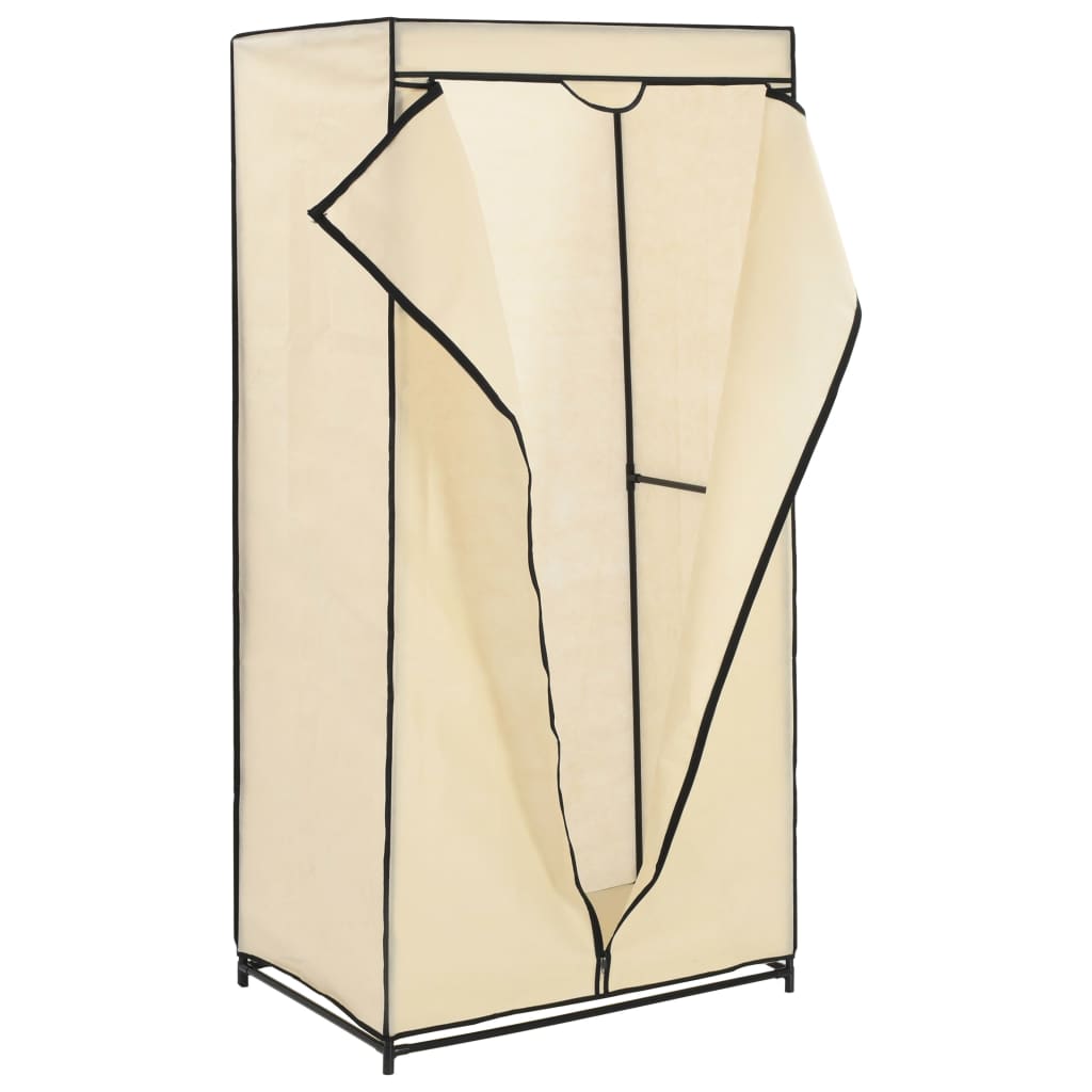 vidaXL Roupeiros 2 pcs 75x50x160 cm creme