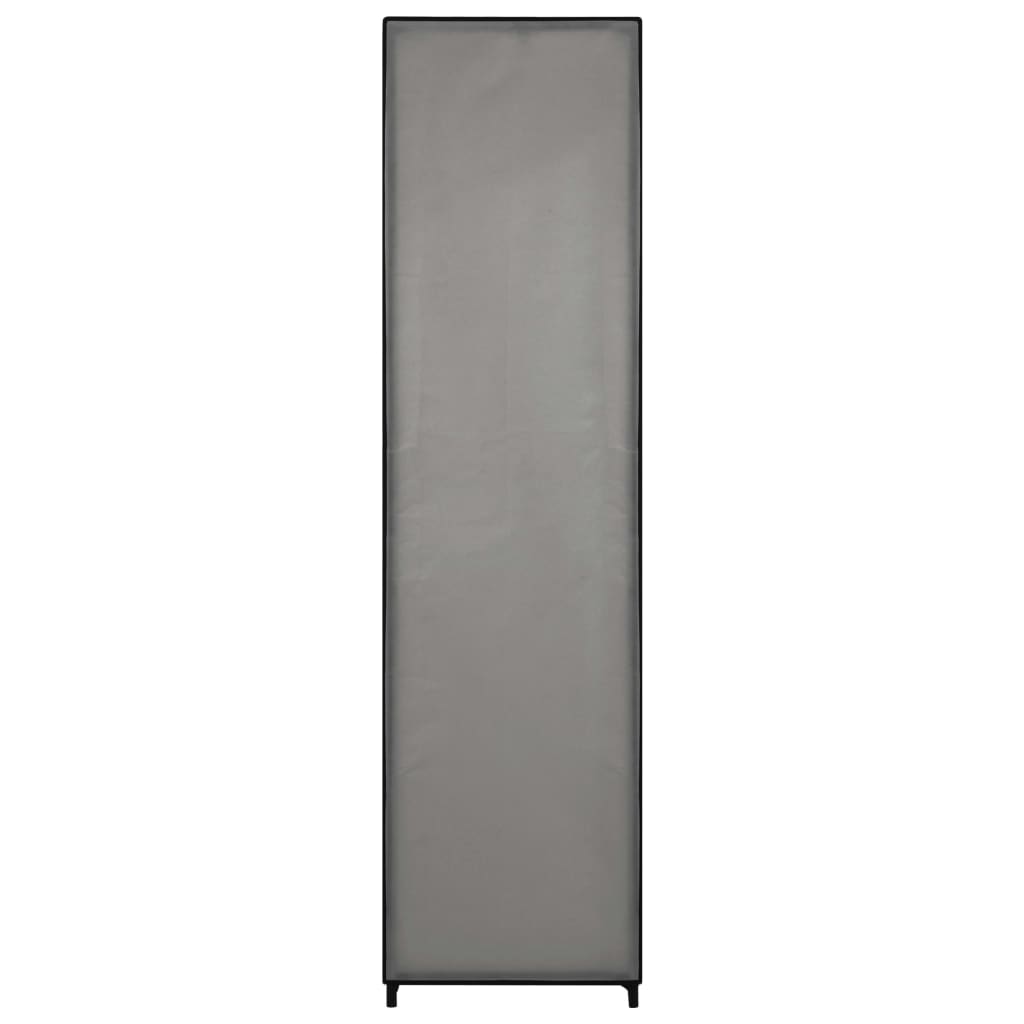 vidaXL Roupeiro com 4 compartimentos 175x45x170 cm cinzento