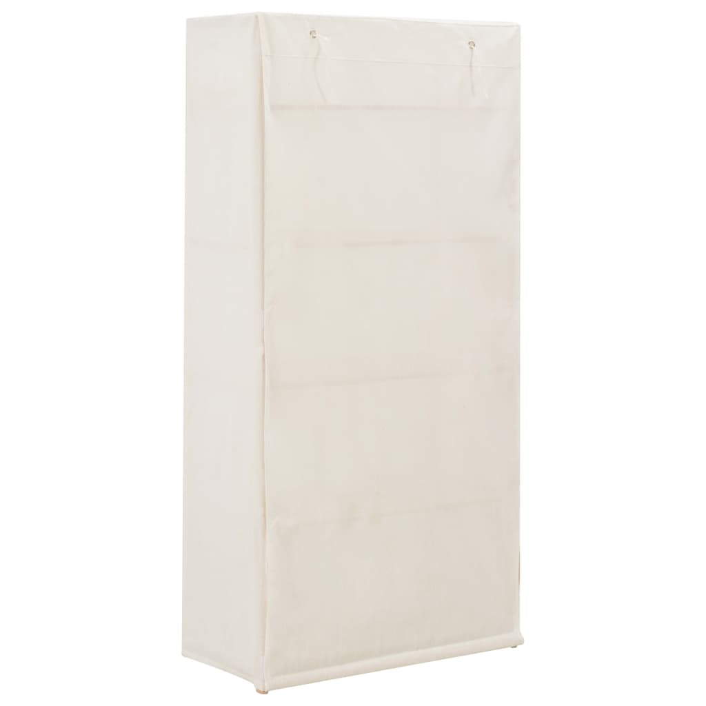 vidaXL Roupeiro 79x40x170 cm tecido branco