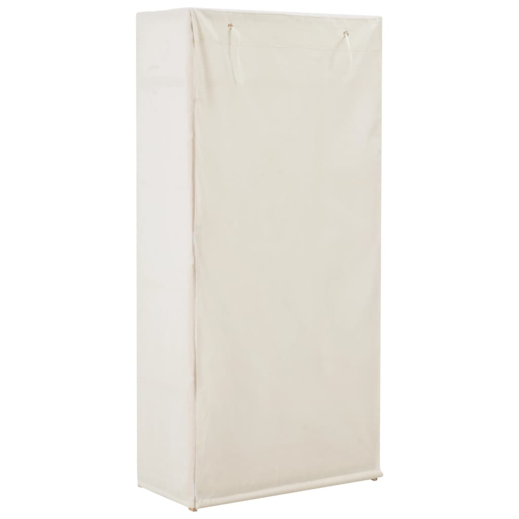 vidaXL Roupeiro 79x40x170 cm tecido branco