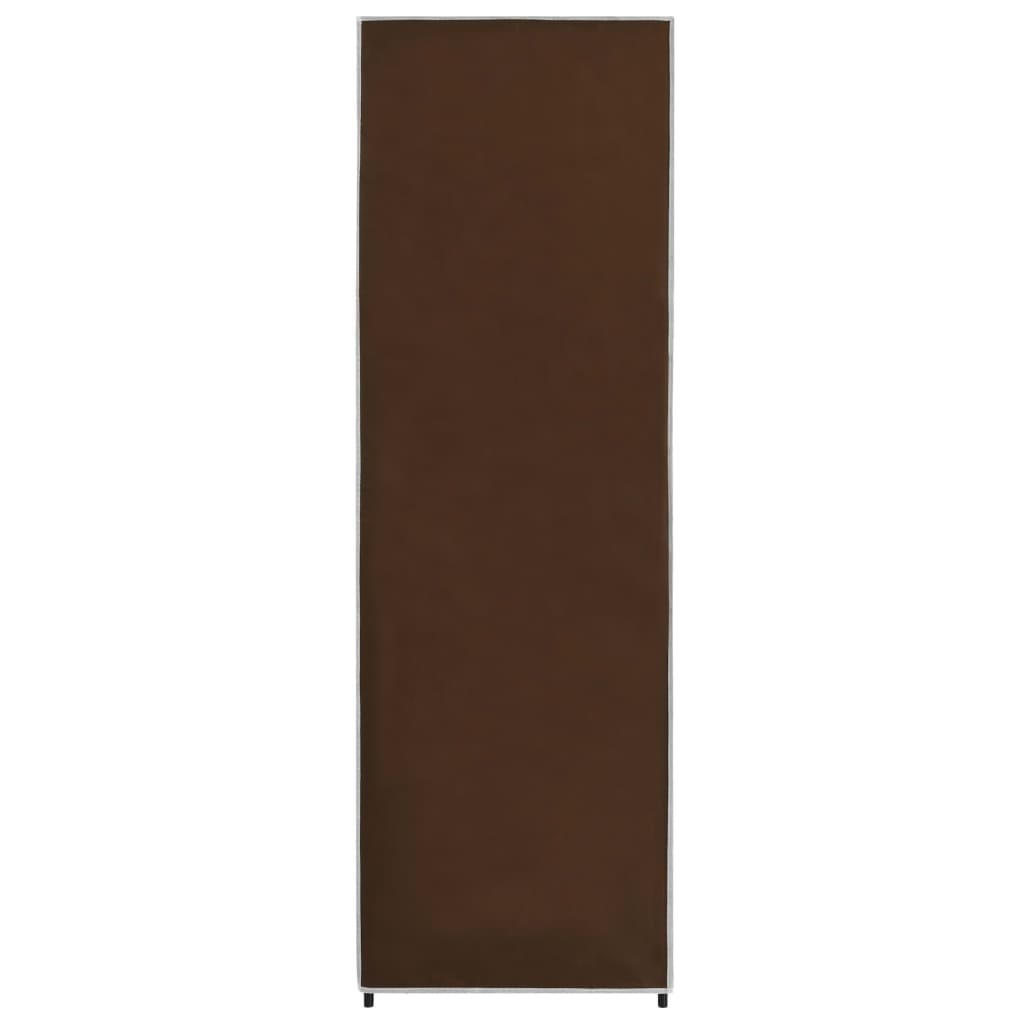 vidaXL Roupeiro 87x49x159 cm tecido castanho