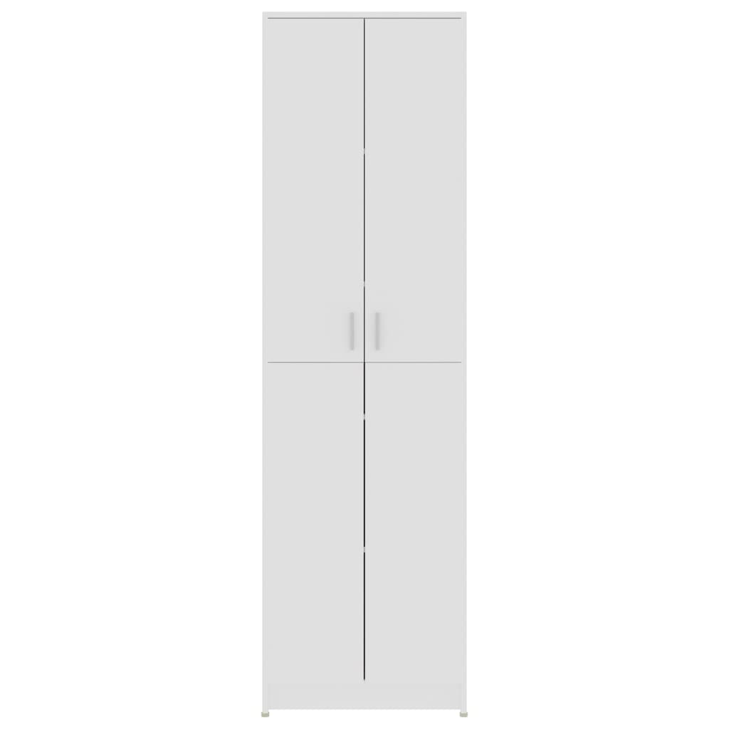 vidaXL Roupeiro de corredor 55x25x189 cm contraplacado branco