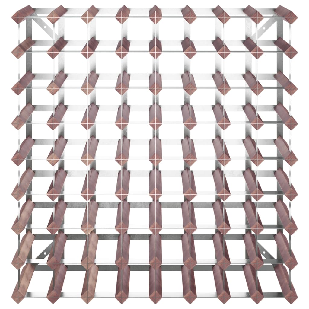 vidaXL Garrafeira para 72 garrafas madeira de pinho maciça castanho