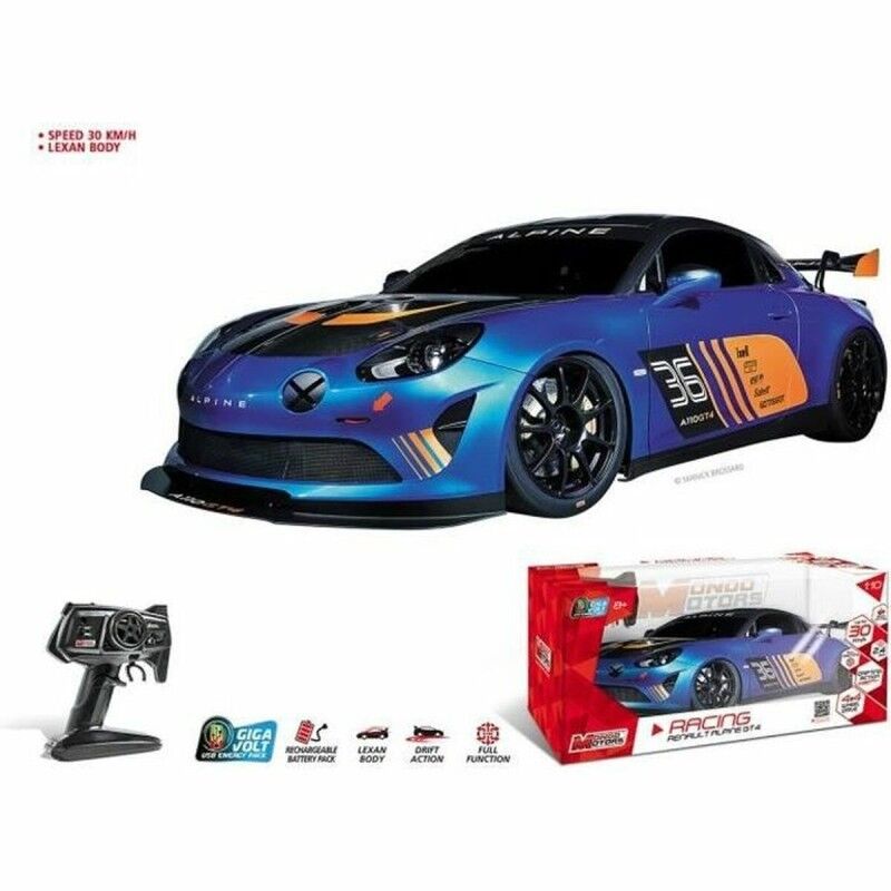 Mondo|Carro Rádio Controlo Mondo Alpine A110 GT4 R / C 1:10 Turquesa Mondo|Carro Rádio Controlo Mondo Alpine A110 GT4 R / C 1:10 Turquesa