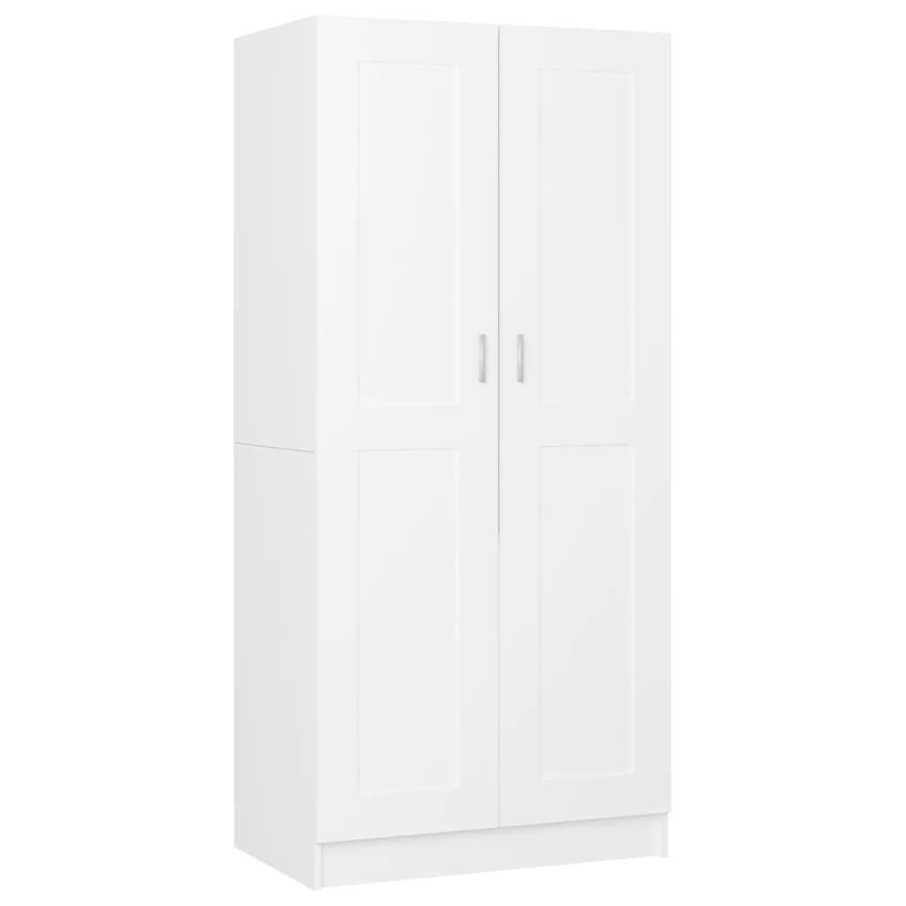 vidaXL Roupeiro 82,5x51,5x180 cm contraplacado branco