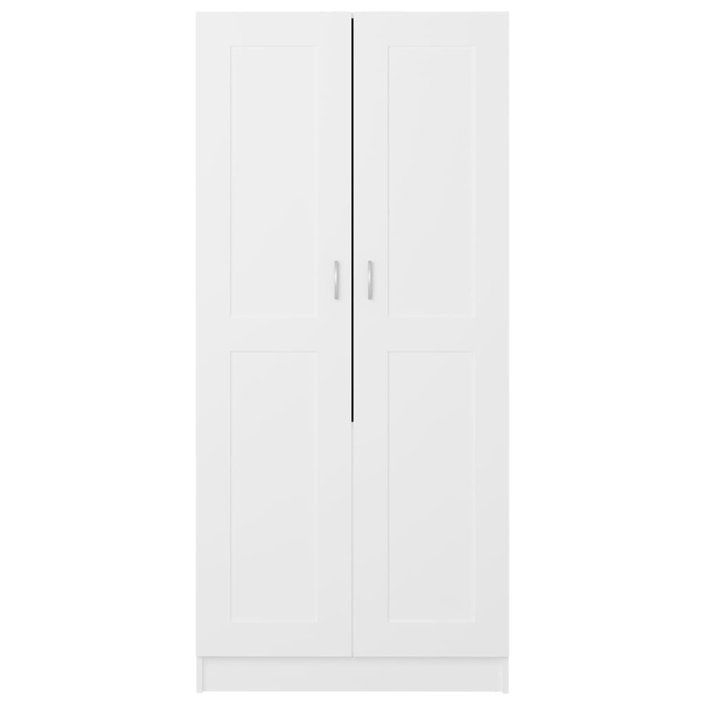 vidaXL Roupeiro 82,5x51,5x180 cm contraplacado branco