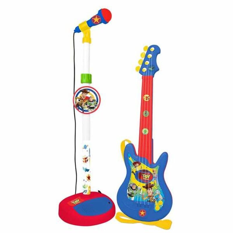 Toy Story|Guitarra Infantil Toy Story Microfone para Karaoke Toy Story|Guitarra Infantil Toy Story Microfone para Karaoke
