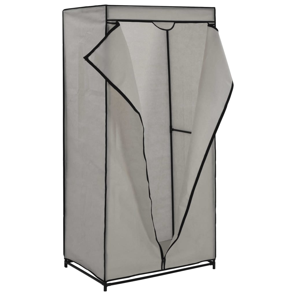 vidaXL Roupeiros 2 pcs 75x50x160 cm cinzento