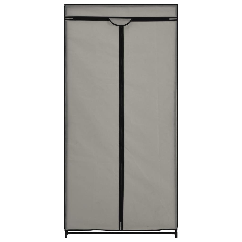 vidaXL Roupeiros 2 pcs 75x50x160 cm cinzento