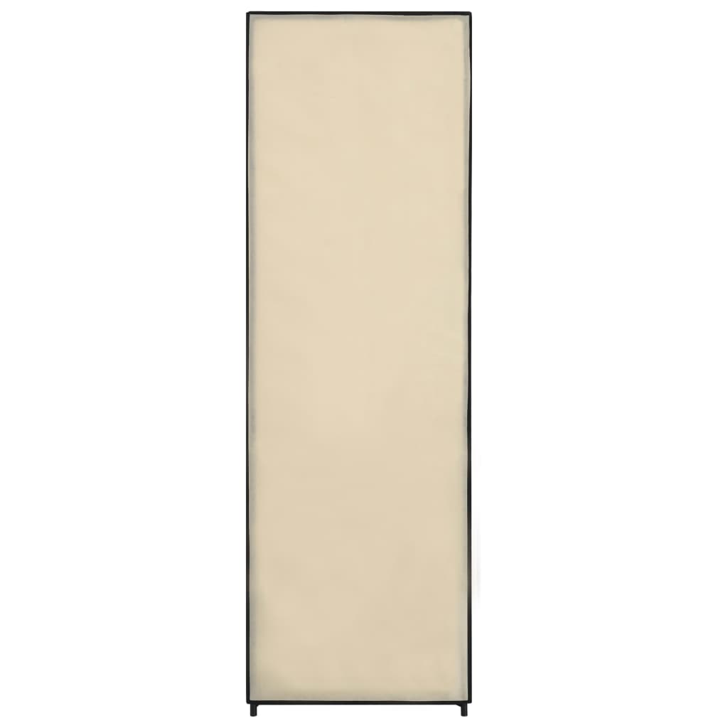 vidaXL Roupeiro 87x49x159 cm tecido cor creme