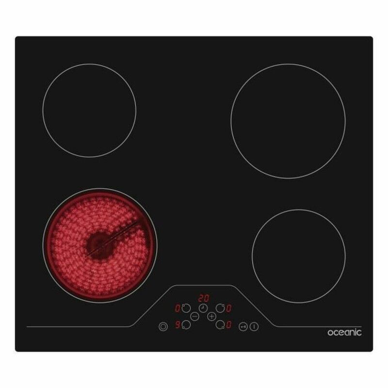 Oceanic|Placa vitrocerâmica Oceanic OCEATV4Z60B 1800 W Preto Oceanic|Placa vitrocerâmica Oceanic OCEATV4Z60B 1800 W Preto
